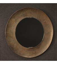 Italian Bragalini mirror in chiseled brass