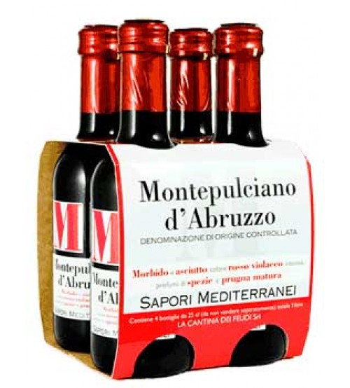 蒙特普齐亚诺 - 阿布鲁佐 DOC 250毫升 x 4瓶 Sapori Mediterranei