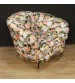 Italian design armchairs with floral fabric