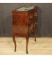 Pair of Sicilian bedside tables inlaid in violet wood