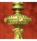 Pair of Italian candlesticks in gilt brass